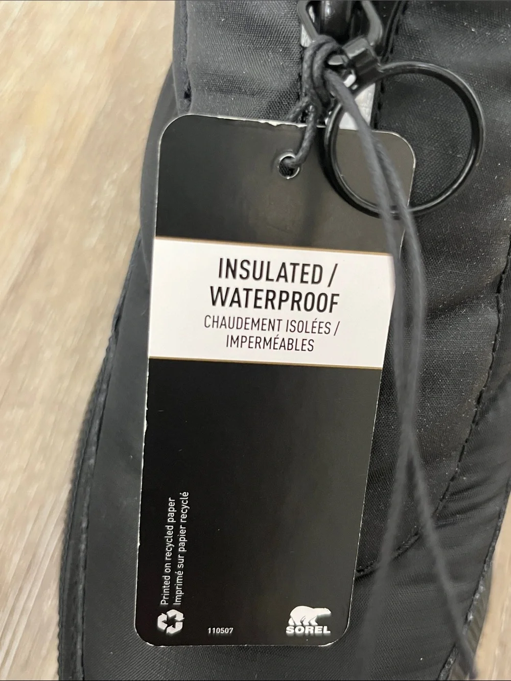 NEW Sorel Women's Out 'N About III Puffy Waterproof Boot Black Zippered Size 9.5